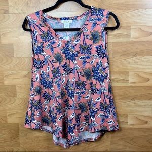 Marci Medium Sleeveless Top with Floral Print